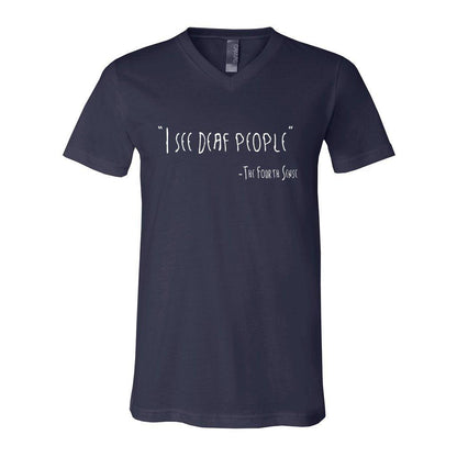 I See Deaf People - Unisex V-Neck Tee - DeafAF