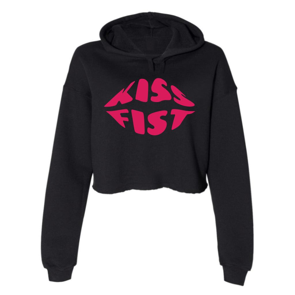 Kissfist - Cropped Ladies Hoodie - DeafAF