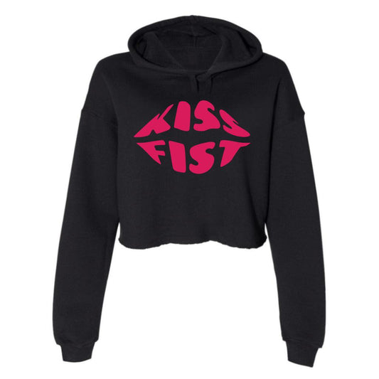 Kissfist - Cropped Ladies Hoodie - DeafAF
