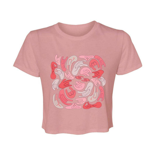 ILY infinity - Cropped Ladies Tee - DeafAF